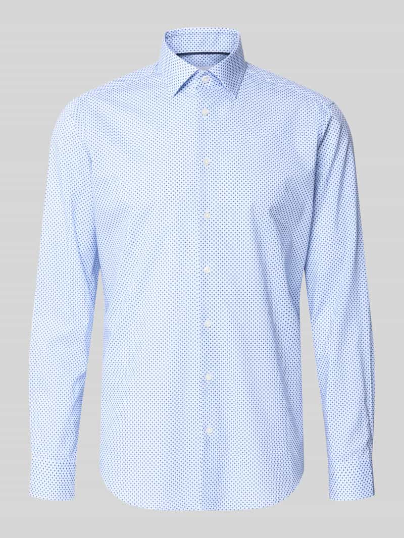 Koszula w kroju regular fit do biznesu z kołnierzykiem typu kent