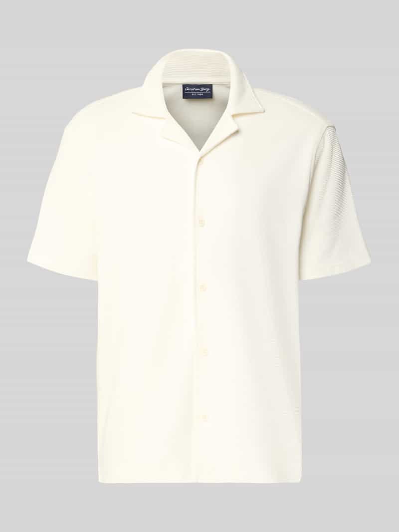 nowoczesny krój modern fit koszula casualowa z kołnierzem z połami