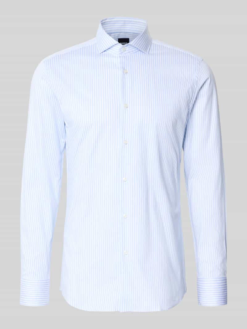 Koszula biznesowa o kroju slim fit z bardzo długim rękawem model 'H-HANK-SP-C1'