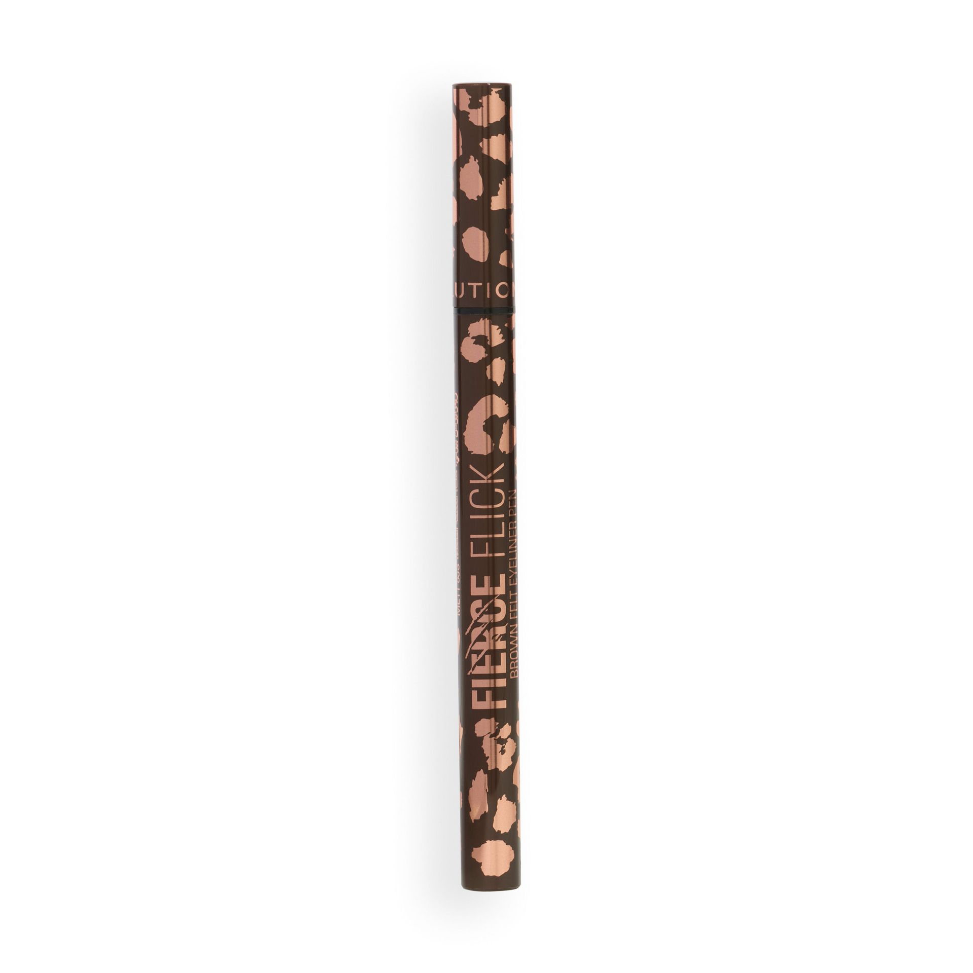 Makeup Revolution Fierce Flick Felt Eyeliner w Pisaku Brown