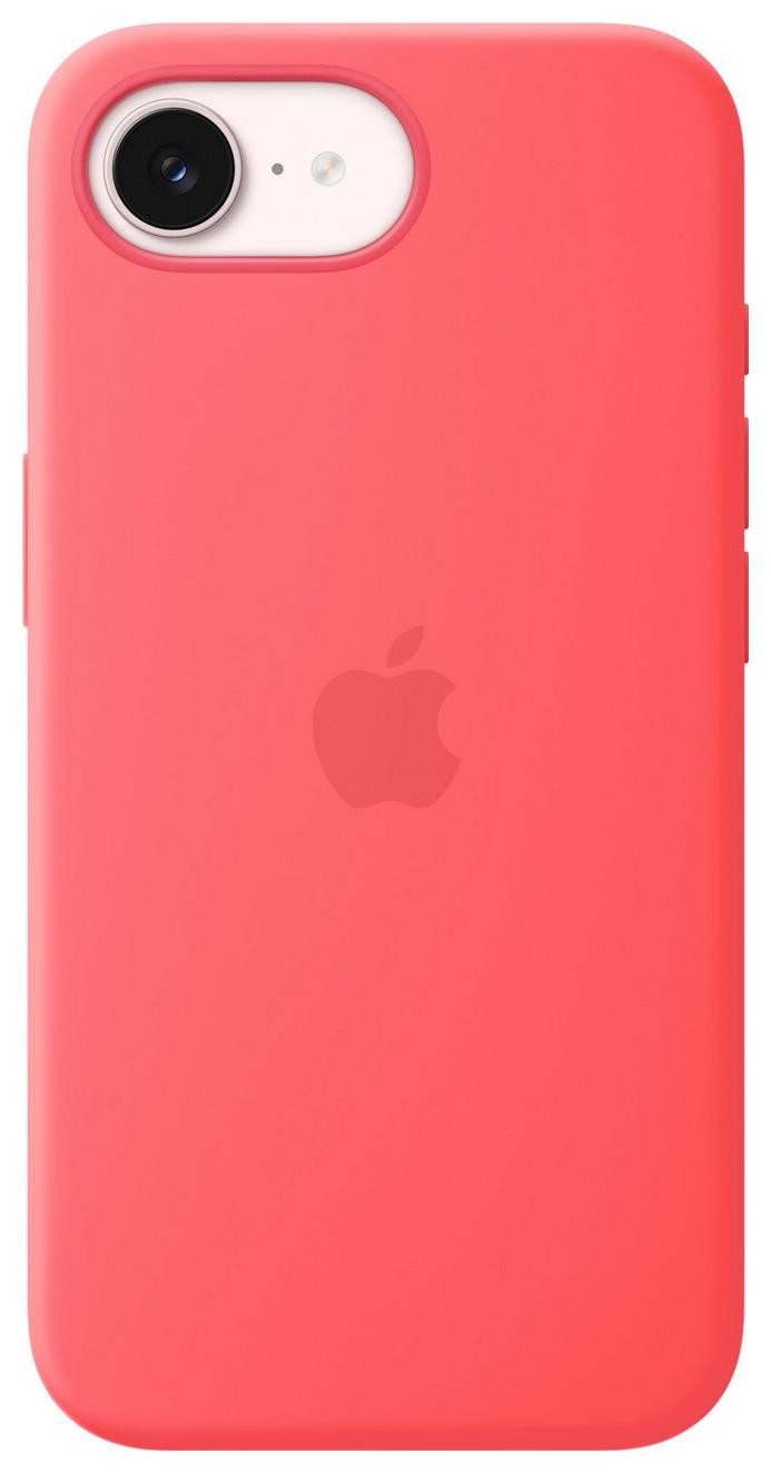 Apple iPhone 17e Silicone Case with MagSafe bright guava