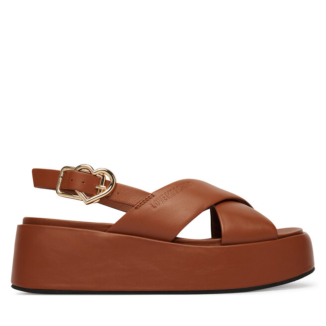 Sandały LOVE MOSCHINO JA16137I0OIA0200 Brązowy