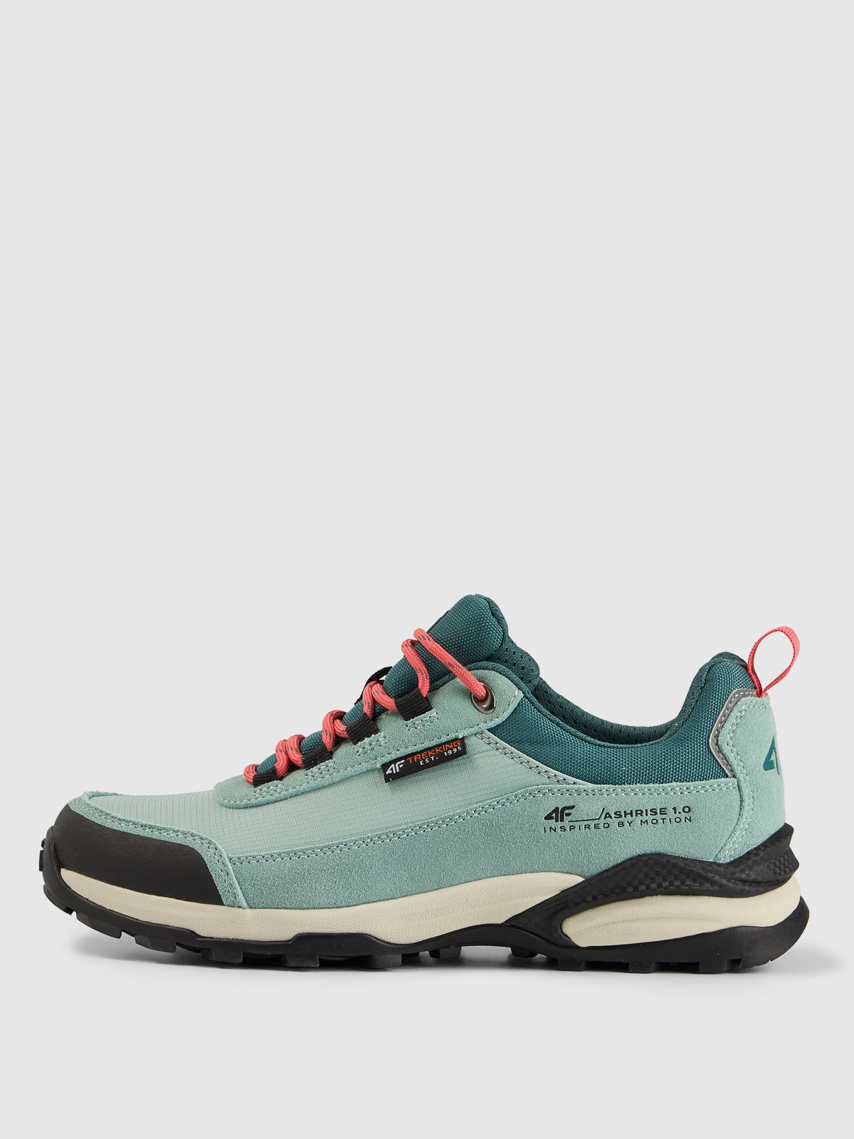 4F Niskie buty trekkingowe HILLBORN z elementami zamszowymi damskie - turkusowe 41