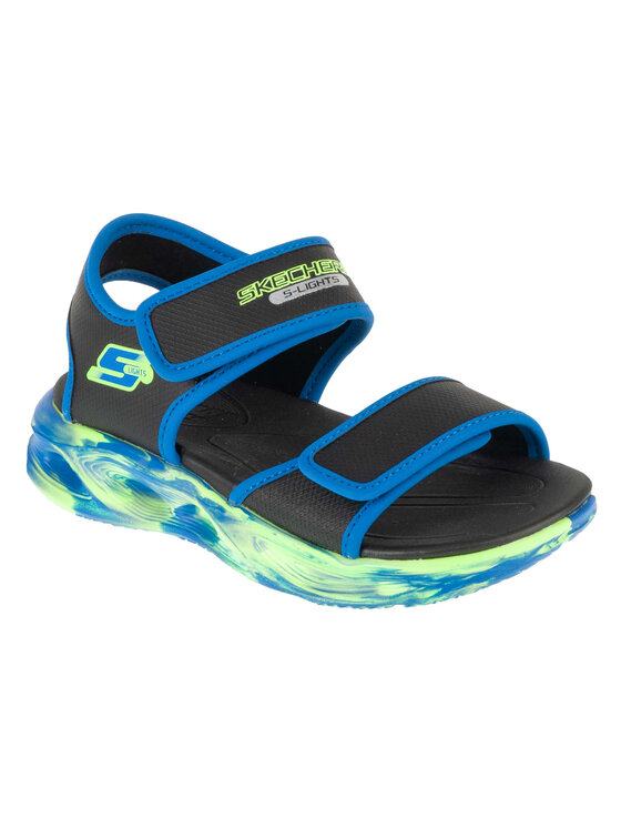 Skechers Sandały S-Lights: Sola Glow Sandal - Fusion Brights 407032L/BKBL Czarny