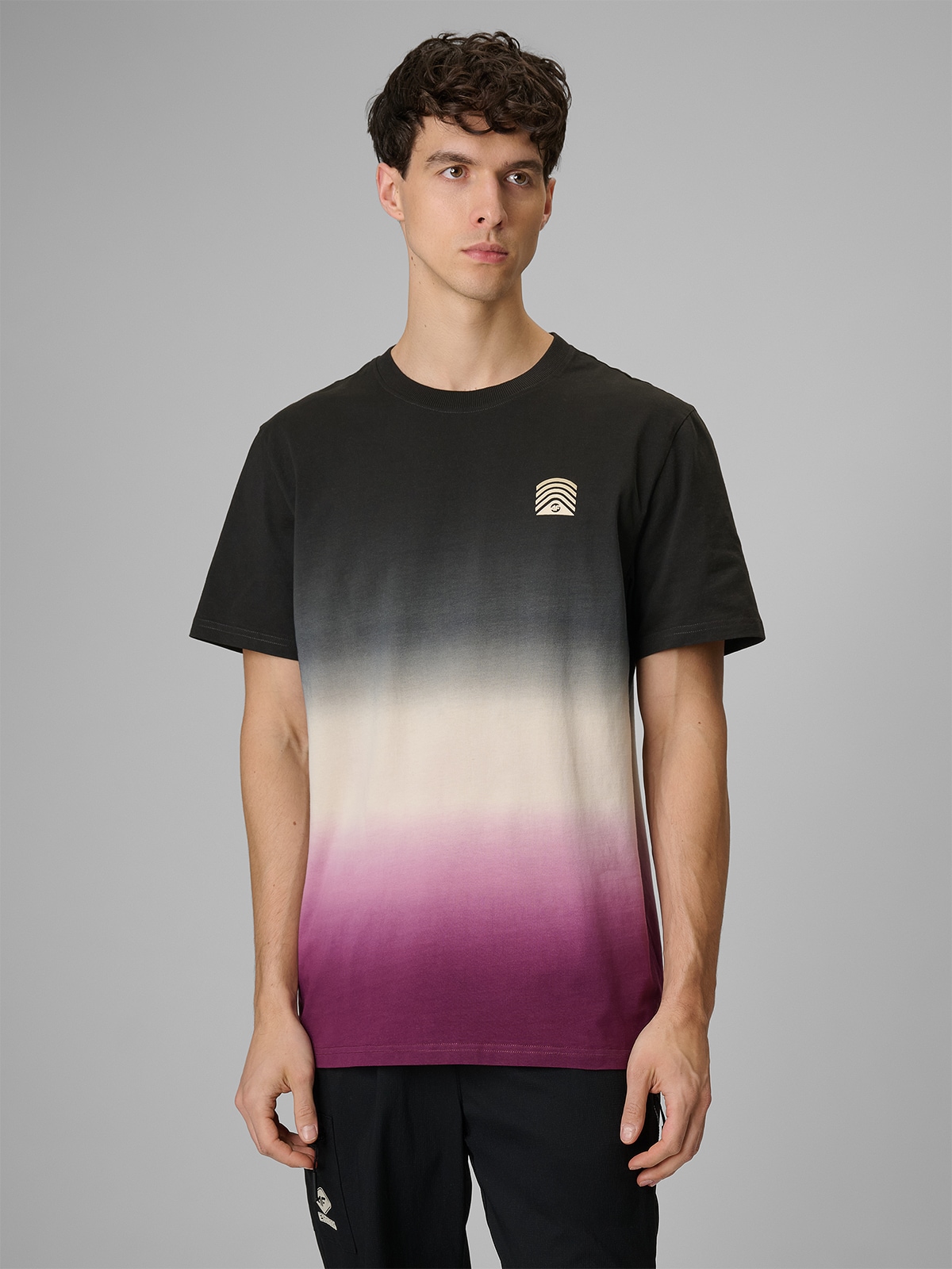 4F T-shirt relaxed z nadrukiem męski - czarny XL