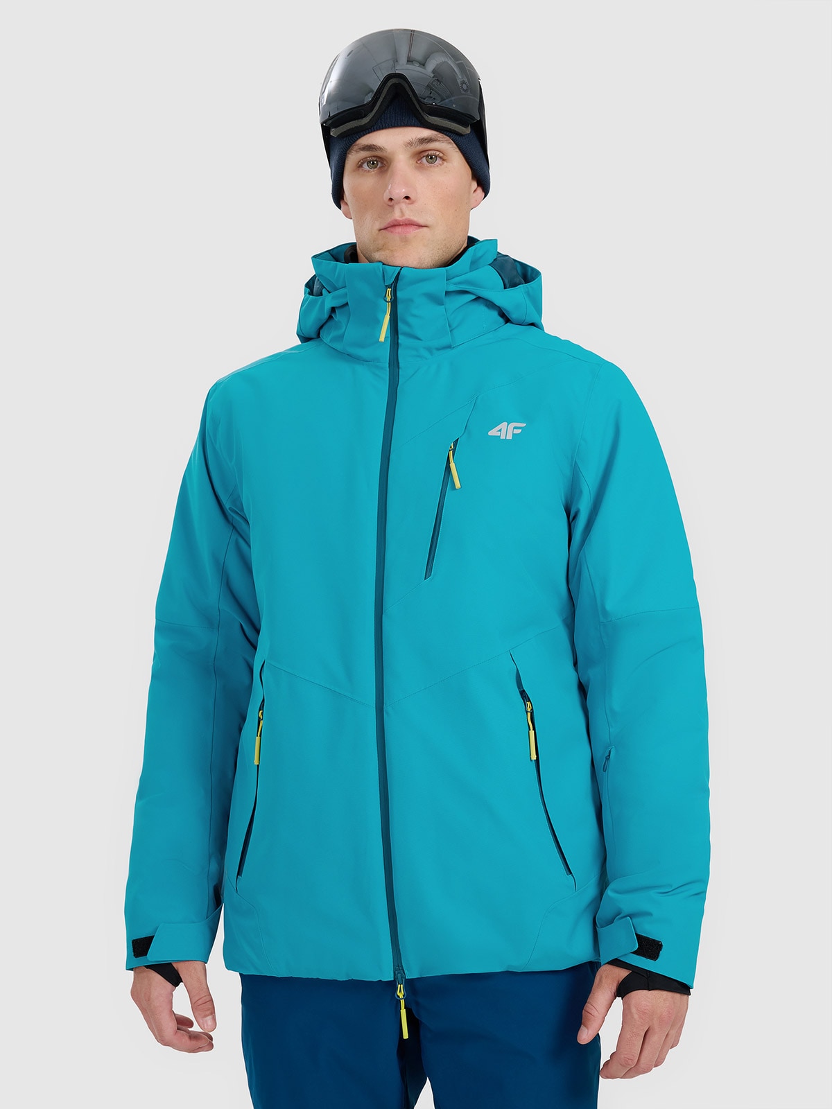 4F Kurtka narciarska membrana 10000 męska - niebieska M