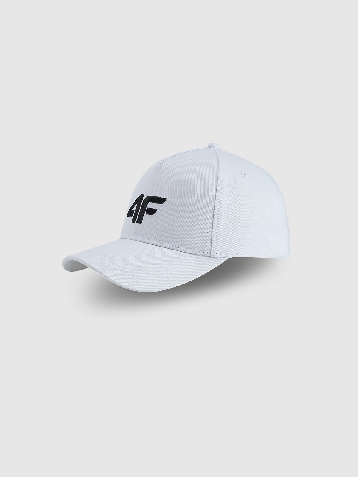 4F Czapka z daszkiem strapback damska - biała S/M