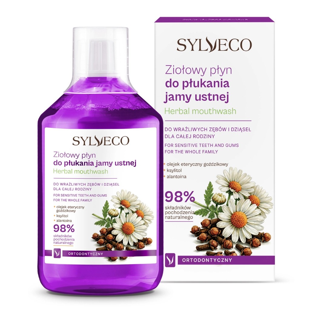 Sylveco Ziołowy Płyn do Płukania Jamy Ustnej Ortodontyczny 500ml