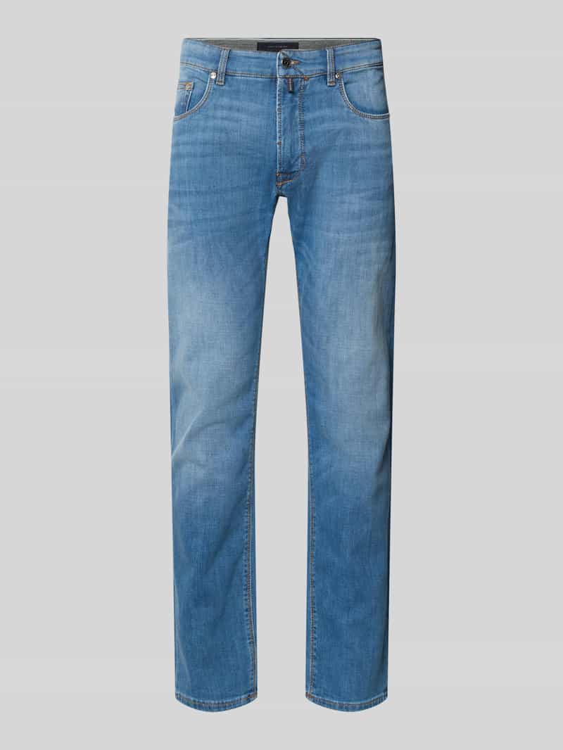 Jeansy z bawełnianego denimu Candiani model 'Lyon'