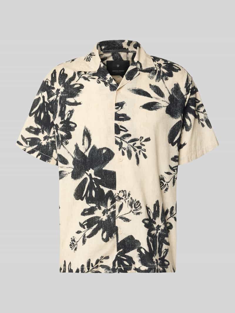 Koszula casualowa o kroju relaxed fit z kołnierzem z połami model 'BLAVENICE'