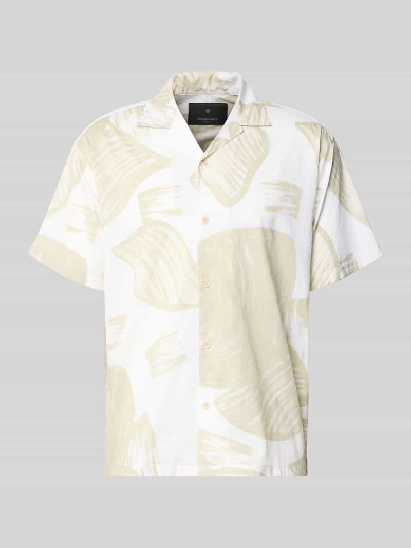 Koszula casualowa o kroju relaxed fit z kołnierzem z połami model 'BLAVENICE'