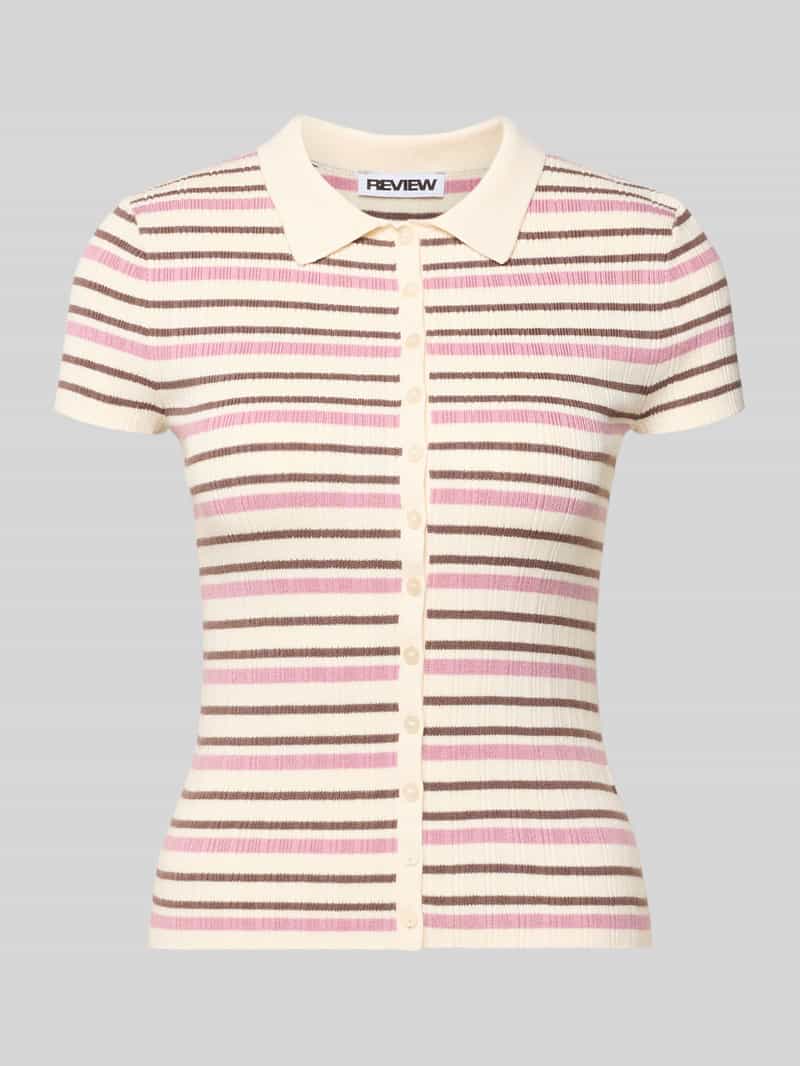 Koszulka polo z dzianiny o kroju slim fit z mieszanki wiskozy