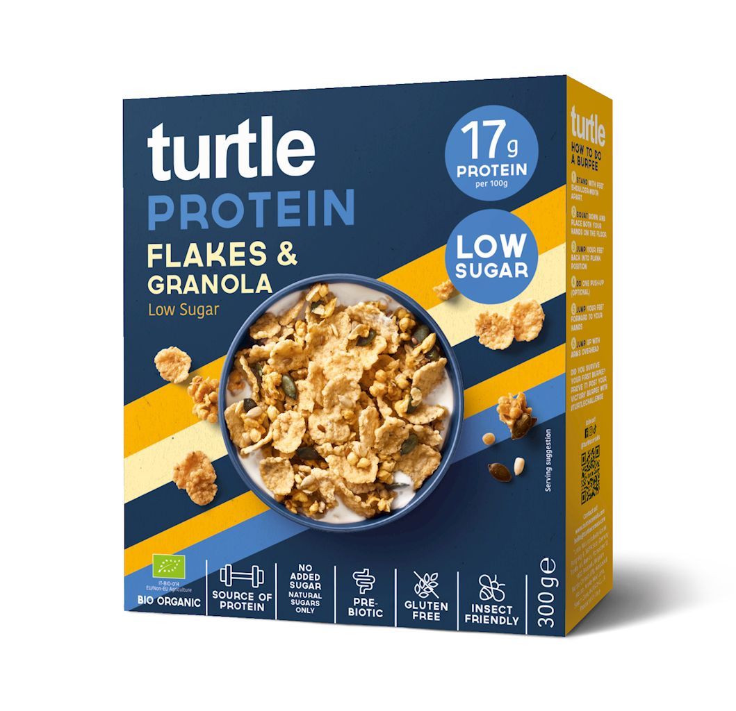Turtle Płatki proteinowe z granolą 300 g Bio - żywność