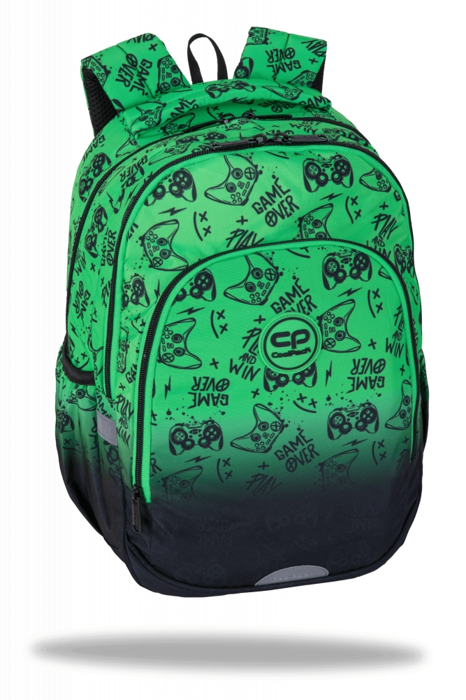 Coolpack Plecak szkolny Prime Pro - Game Over Gradient Green F162969