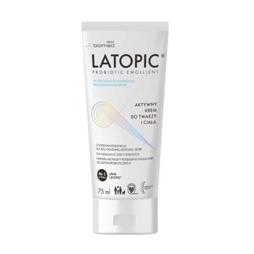 Latopic Probiotic Emollient Aktywny krem do twarzy i ciała, 75 ml