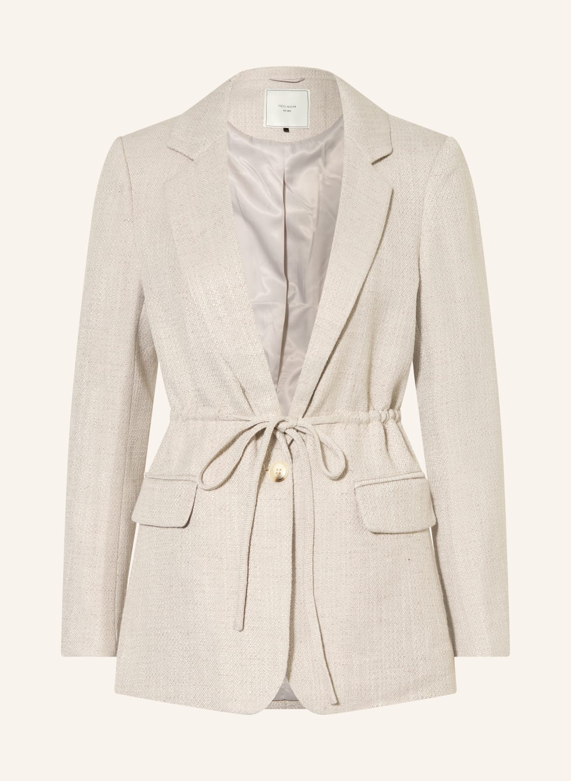 Neo Noir Marynarka Z Tkaniny Bouclé Jemmie beige