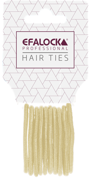 Efalock, gumki do włosów small, blond 10szt., ref. 14102392