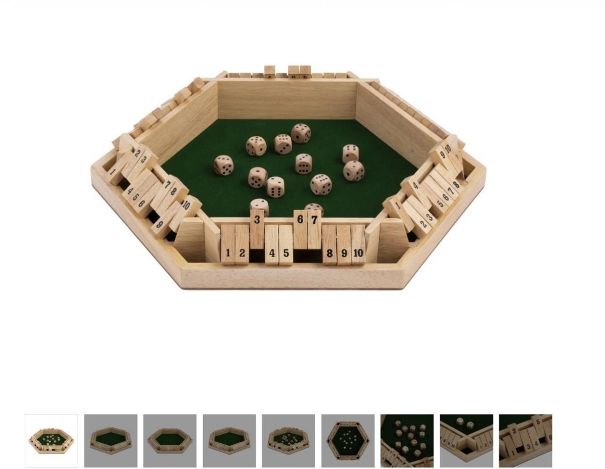 Shut the BOX zestaw dla 6 graczy