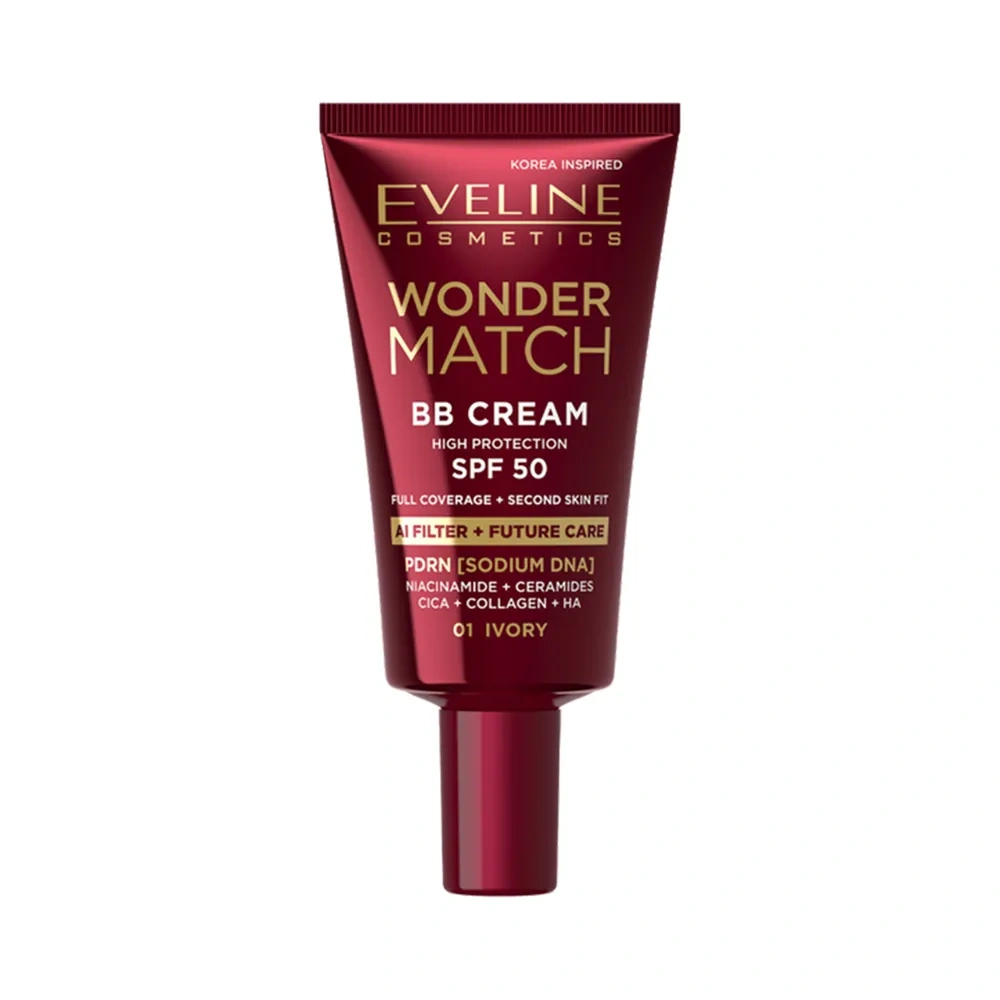 Eveline Cosmetics Wonder Match kryjący krem BB z SPF50 01 Ivory 30 ml