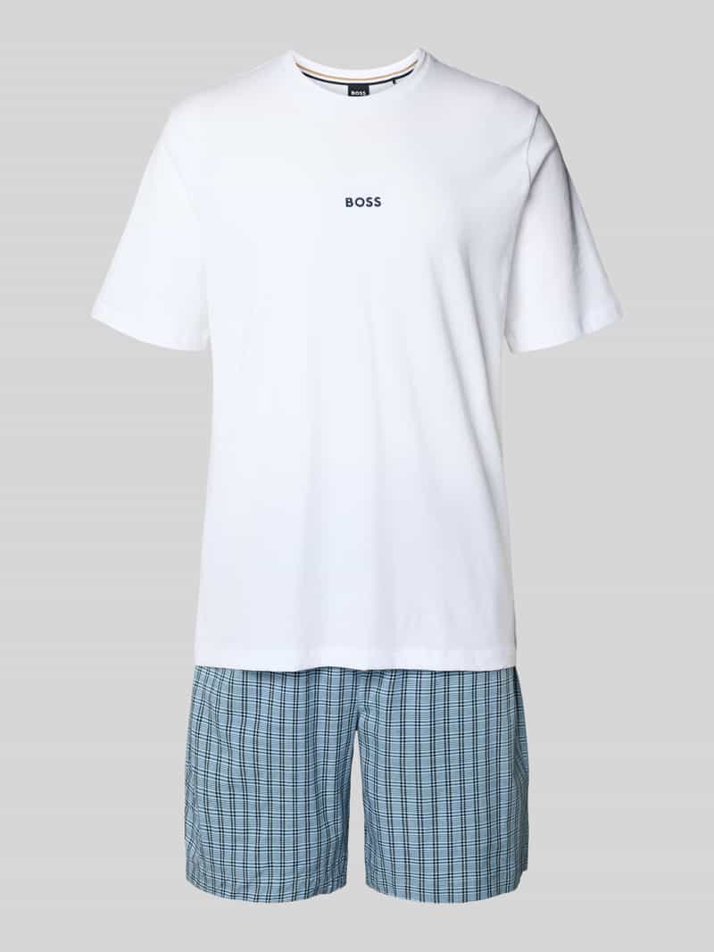 krój regular fit piżama z mieszanki bawełny model 'CHRIS PATTERN S SET'