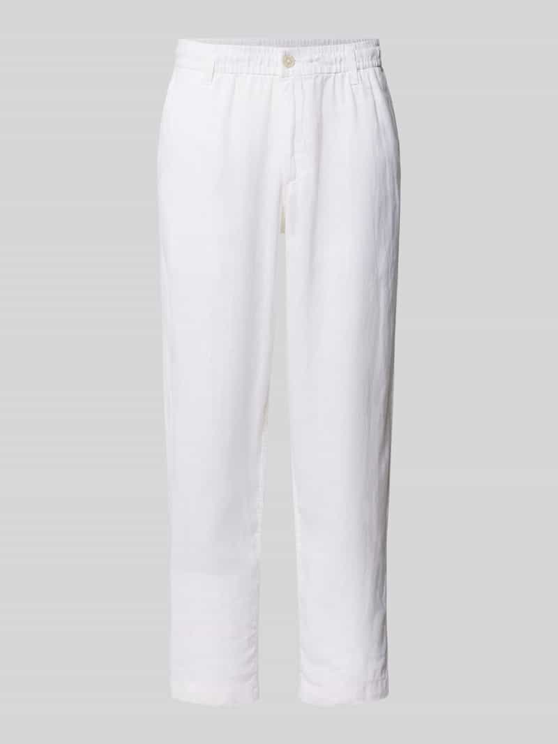 Spodnie lniane z wpuszczanymi kieszeniami model 'KARL LAWRENCE'