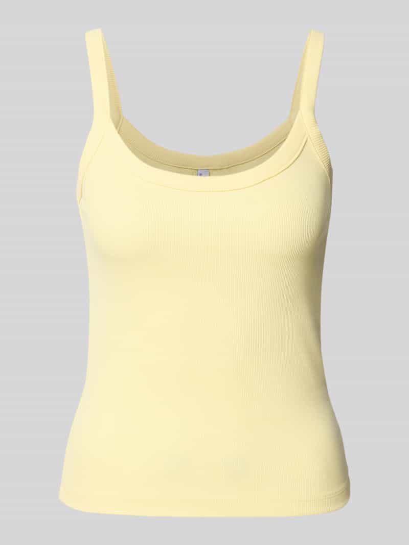 Tank top o kroju slim fit z mieszanki bawełny ekologicznej model 'MAY'