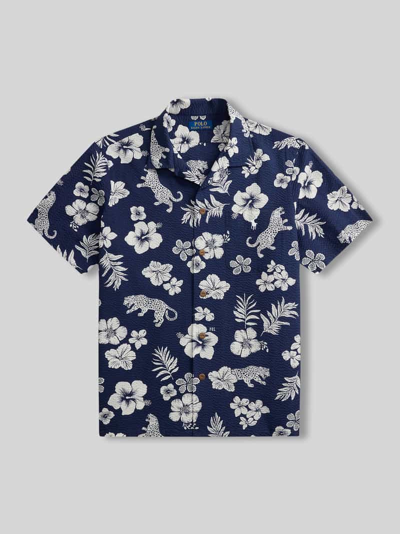 Koszula casualowa o kroju regular fit z czystej bawełny