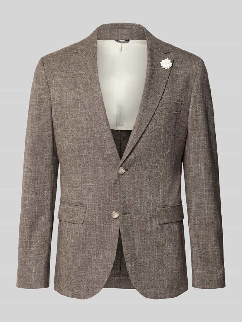 Marynarka na 2 guziki o kroju slim fit z kołnierzem z połami