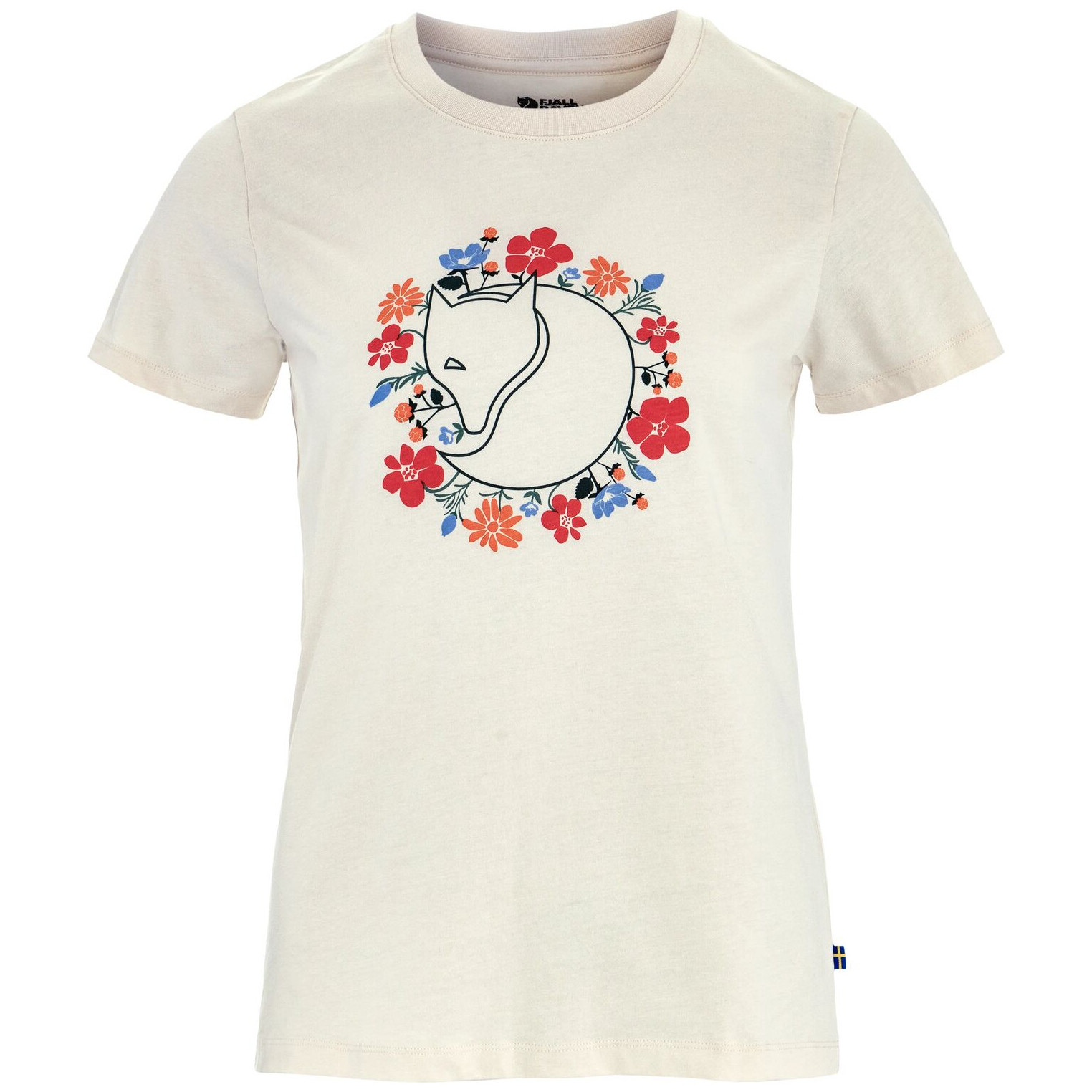 Koszulka damska Fjällräven Fjällblomster Fox T-shirt W Rozmiar: L / Kolor: biały