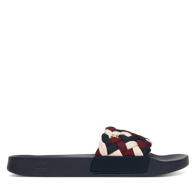Klapki Tommy Hilfiger Th Braided Pool Slide FW0FW09203 Kolorowy