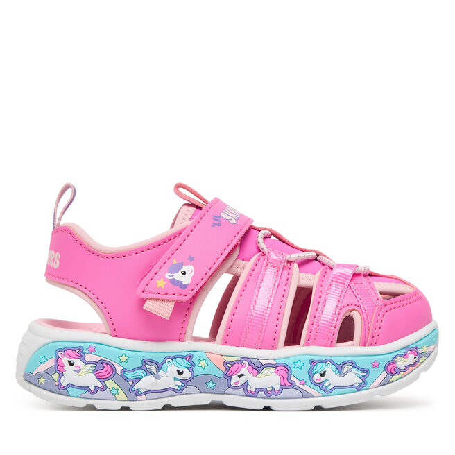 Sandały Skechers Play Scene Splash - Cute Crew 303162N/PKLP Różowy