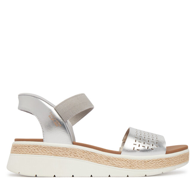 Sandały Skechers Bobs Sun Ray 114415/SIL Srebrny
