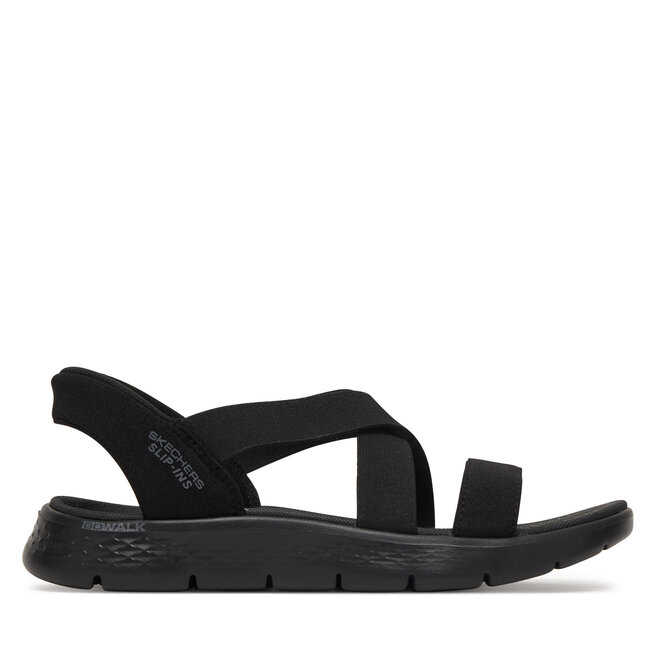 Sandały Skechers Go Walk Flex Sandal - Glimmer 141489/BBK Czarny