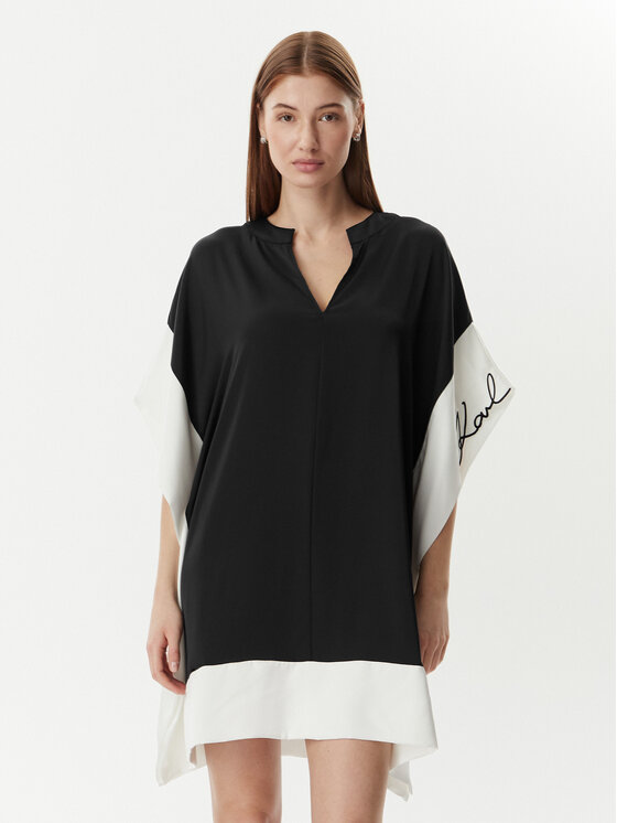 KARL LAGERFELD Sukienka codzienna B2W13016 Czarny Loose Fit