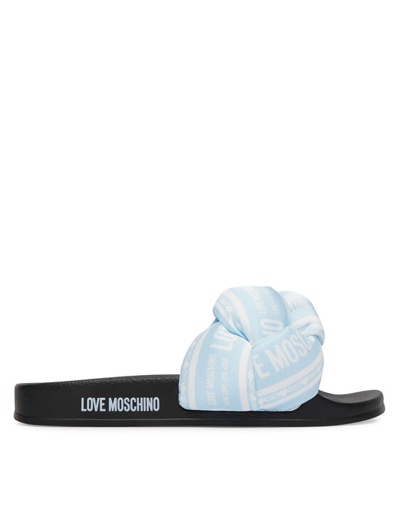 LOVE MOSCHINO Klapki JA28312G0OIW370A Niebieski jasny