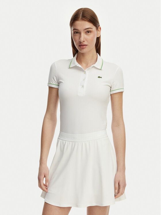 Lacoste Polo DF5284 Biały Slim Fit