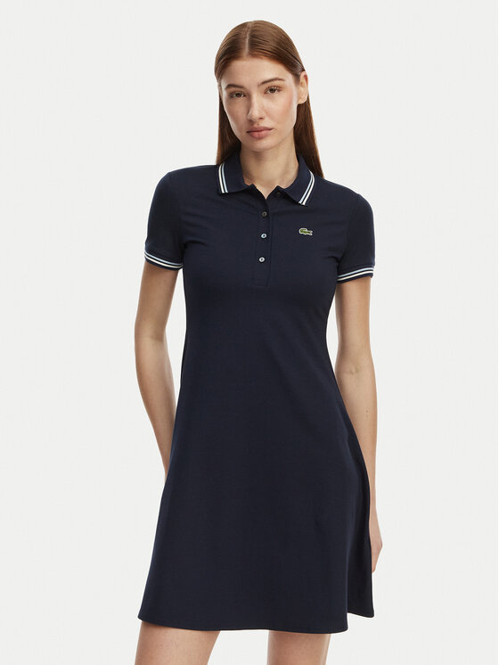 Lacoste Sukienka codzienna EF5288 Granatowy Regular Fit