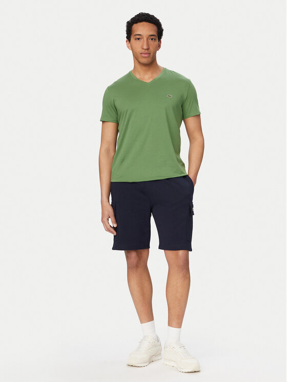 Lacoste T-Shirt TH6710 Zielony Regular Fit