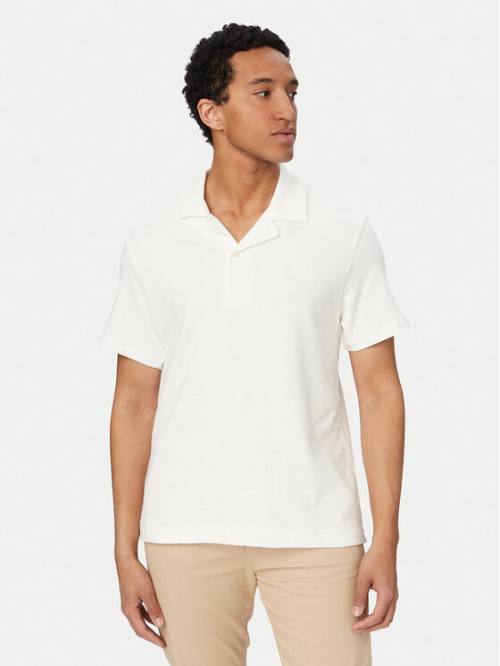 Lacoste Polo DH1969 Biały Regular Fit