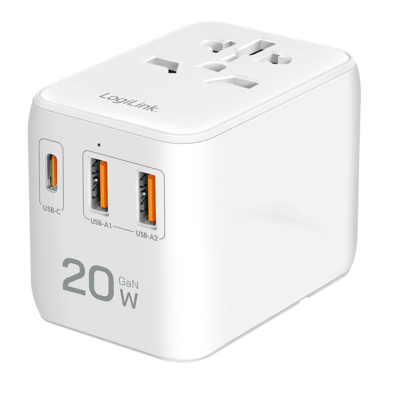 LogiLink PA0356 adapter zasilający/ inwentor Wewnętrzna 20 W Biały
