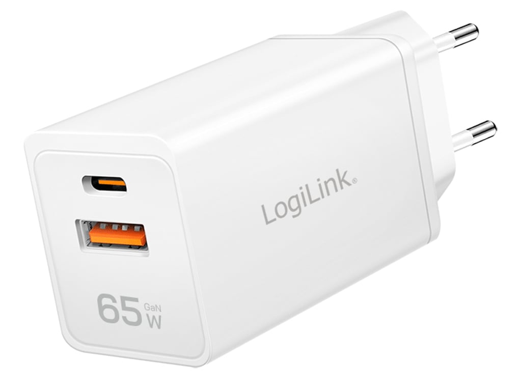 LogiLink PA0371 ładowarka do urządzeń przenośnych Uniwersalne Biały Prąd przemienny Szybkie ładowanie Wewnętrzna