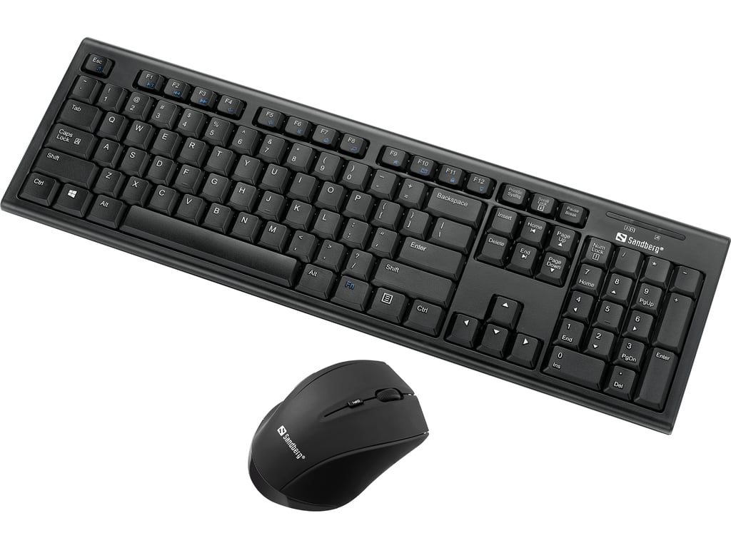 Sandberg 631-23 Combo RF Wireless QWERTY Angielski Czarny