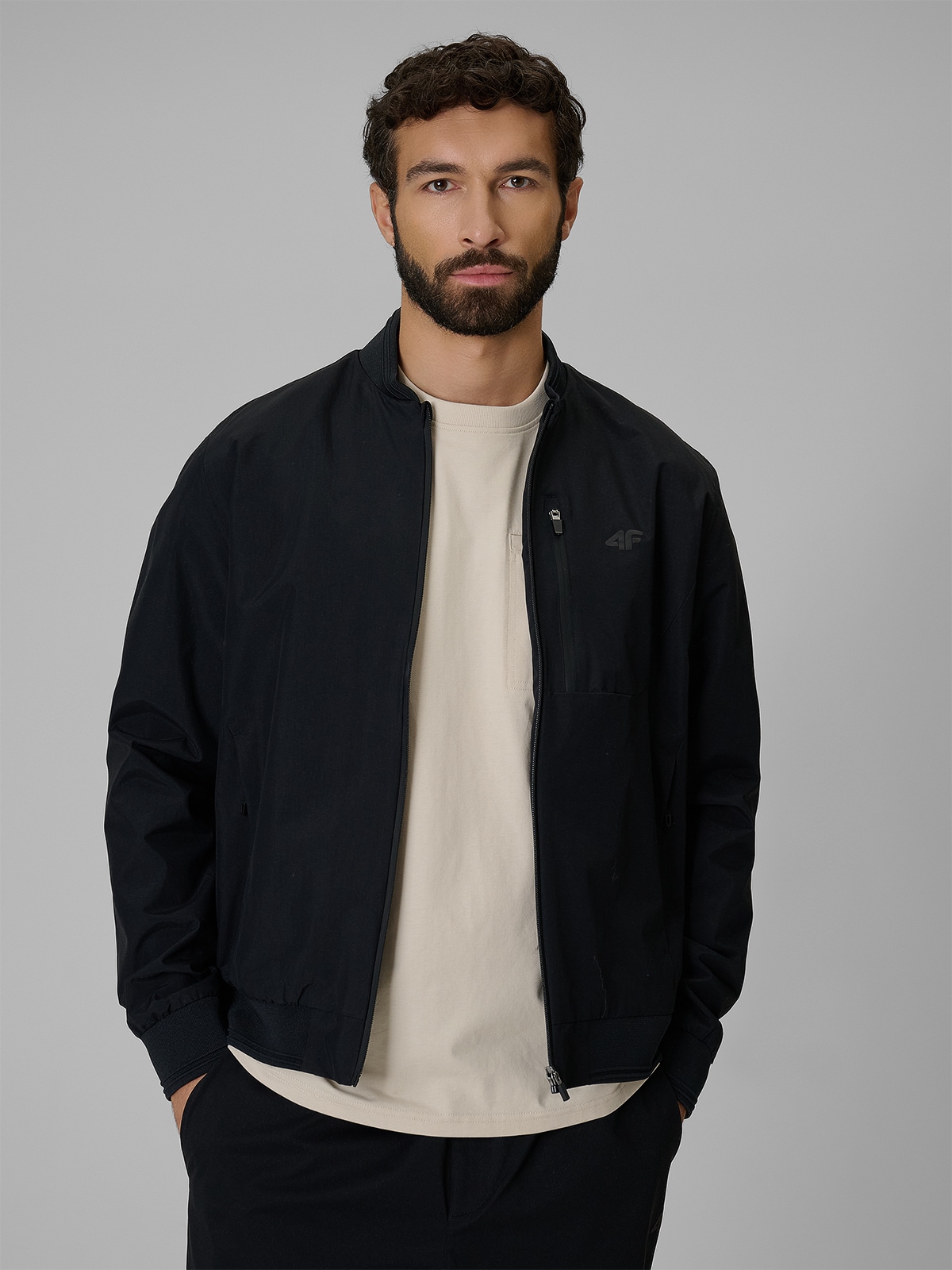 4F Kurtka przejściowa membrana 5000 męska - czarna XXL