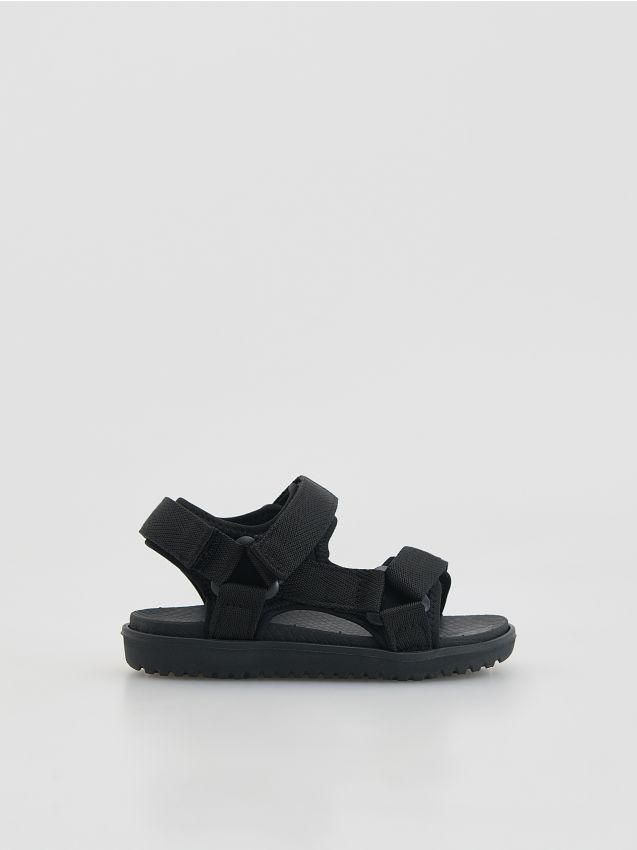 Reserved - Sandały na rzepy - czarny