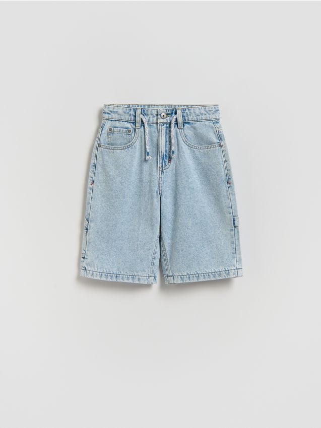 Reserved - Jeansowe szorty - niebieski