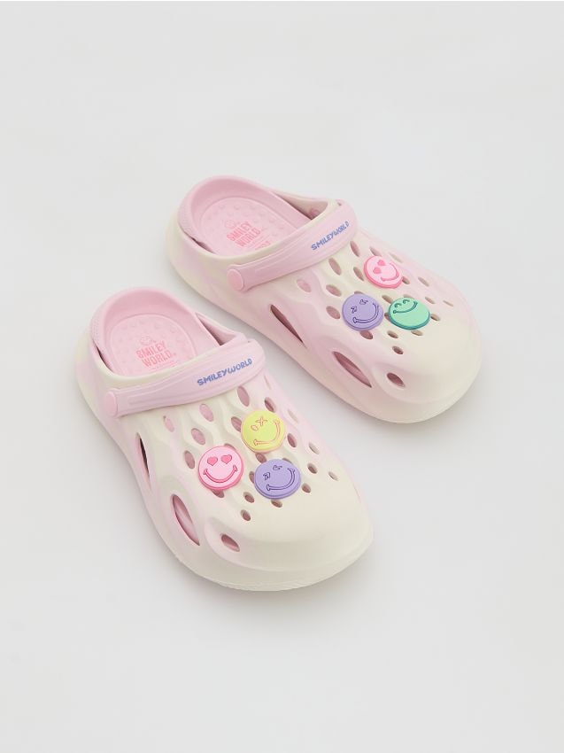 Reserved - Klapki SmileyWorld® - wielobarwny