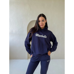 Bluza granat z kapturem MARBELLE