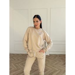 bluza piaskowy bezowy bez kaptura