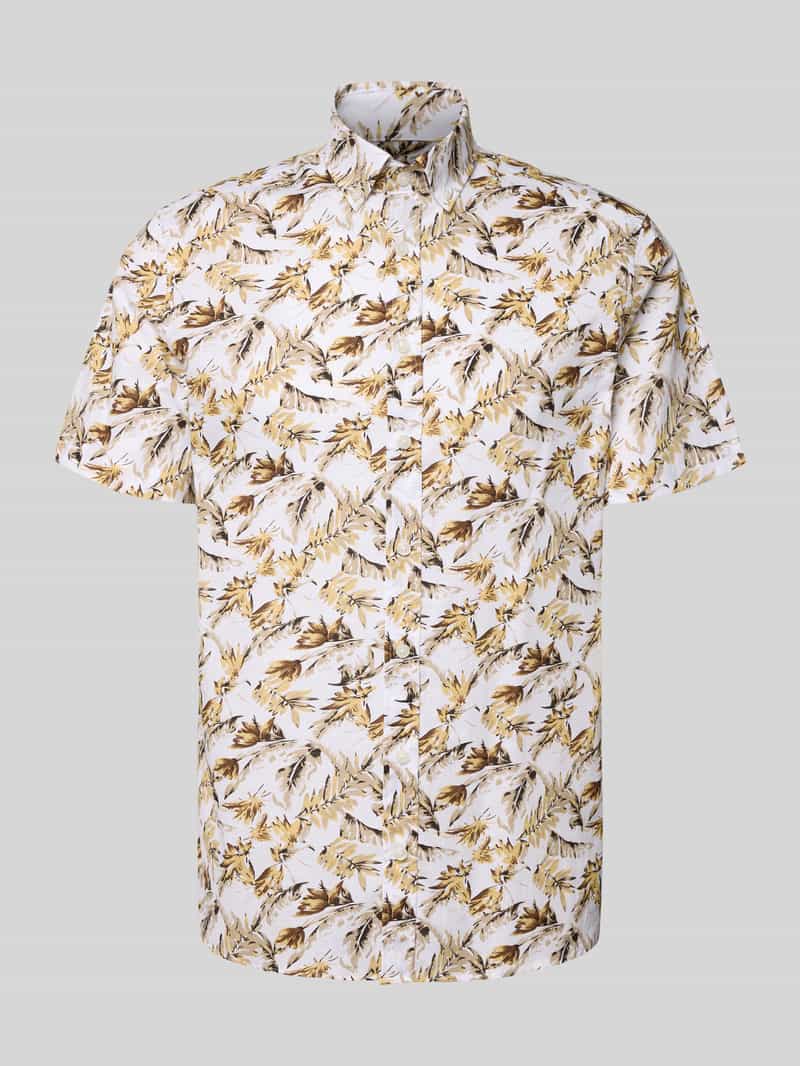 Koszula casualowa o kroju regular fit z kołnierzykiem typu button down