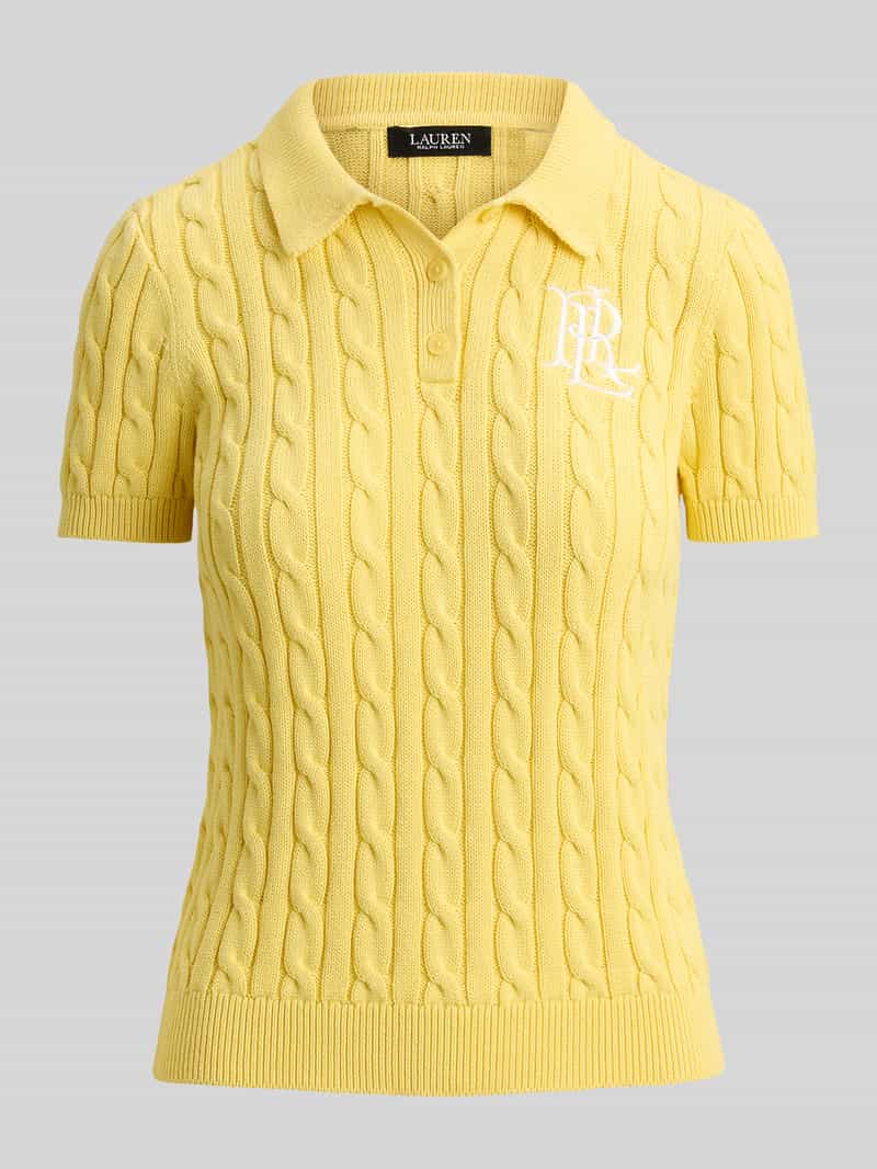 koszulka polo z dzianiny o kroju regular fit z wyhaftowanym logo